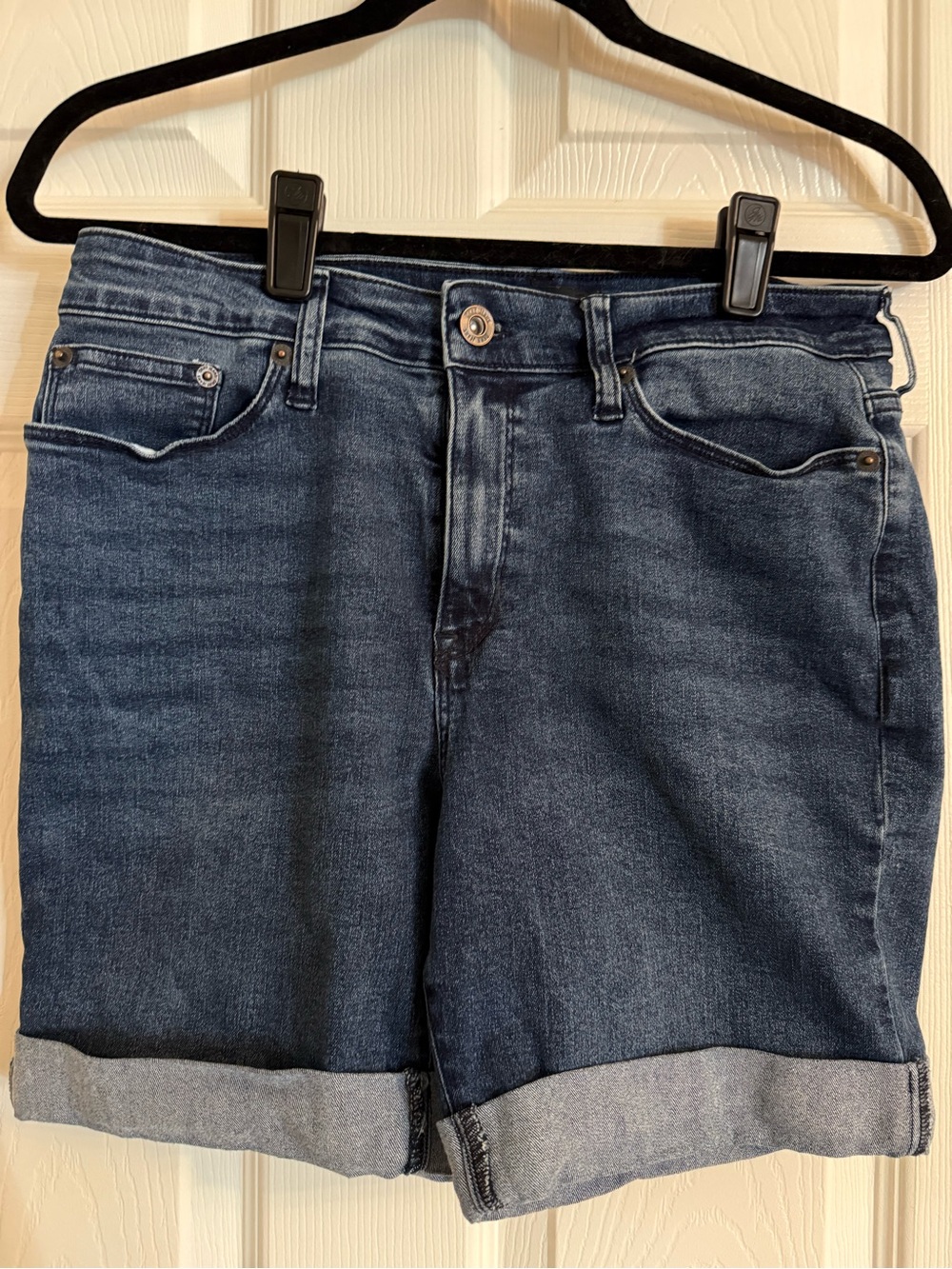 DKNY Dark Blue Denim Jeans with Logo Waistband